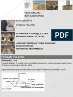 Pertemuan 07 - Fondasi Telapak