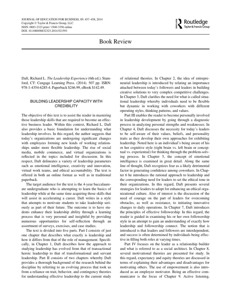 Building Leadership Capacity With | PDF | Leadership | Thought