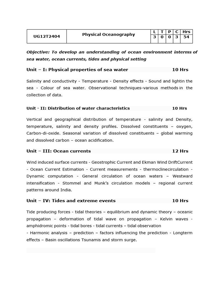 Physical oceanography pdf oceans oceanography