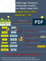 Kondisi Kekeringan Pertanian NTT - VHI - April 2023