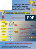 Kondisi Kekeringan Pertanian - VHI - NRK - Agustus 2023