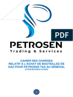 Cahier Des Charges PTS - Bouteilles de Gaz