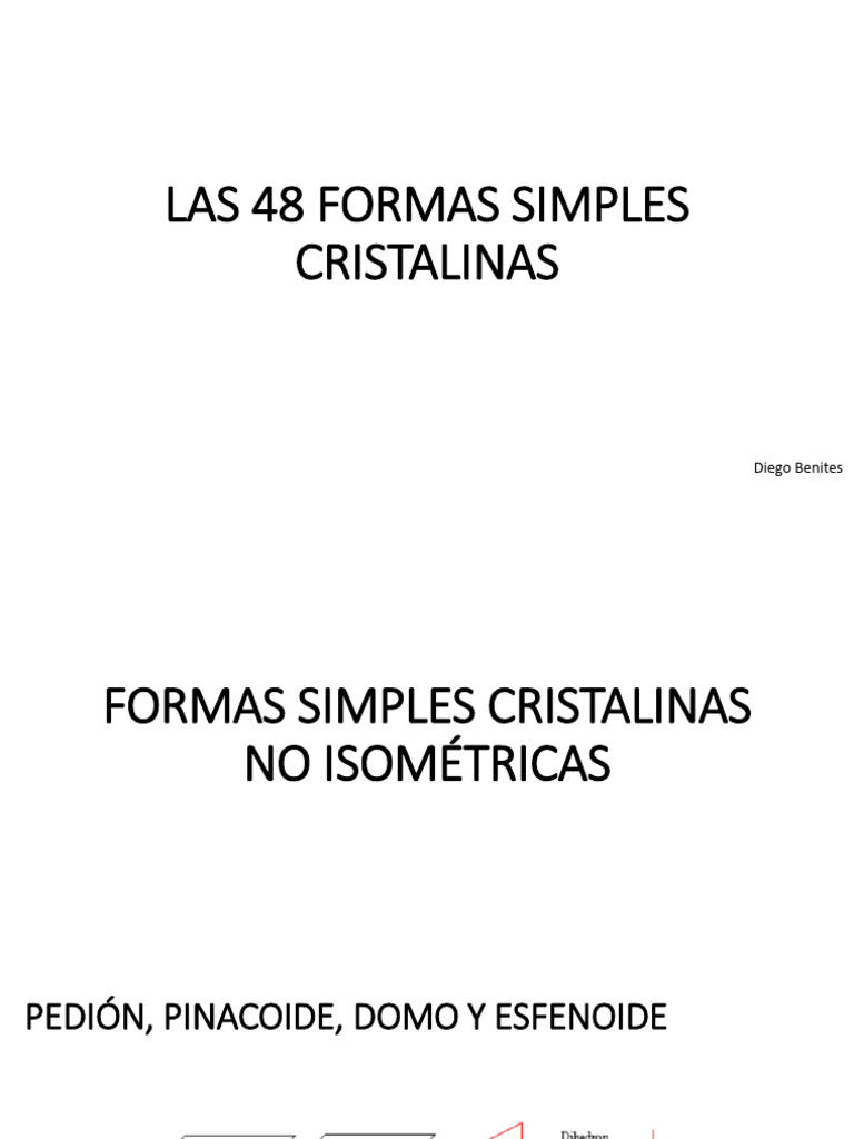 Las 48 Formas Cristalinas Simples | PDF