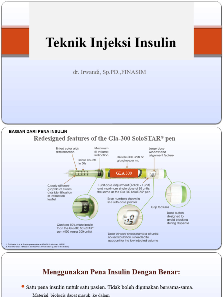 Teknik Injeksi Insulin | PDF