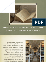 Important Quotations From "The Midnight Library"