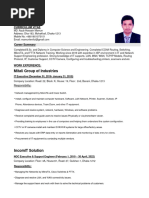 Mitali Group of Industries: Curriculum Vitae