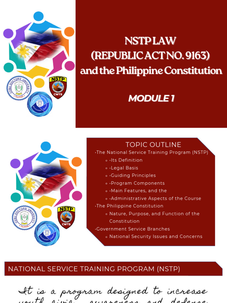 Overview of NSTP Law and Its Components | PDF | National Security ...