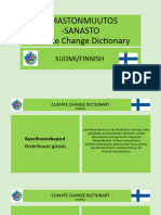 cimate change dictionary finnish