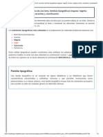 1.2.1. Tipografía: Anatomía de Una Letra, Familias Tipográficas (Regular, Negrita, Cursiva, Negrita Cursiva, Versalita) y Clasificación