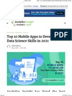 Top 10 Mobile Apps To Develop Your Data Science Skills in 2021