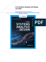 Solution Manual For Systems Analysis and Design 12th Edition Scott Tilley