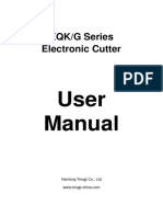 XQK Series Electronic Cutter User Manual