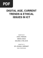 Digital Age, Current Trends & Ethical Issues in Ict