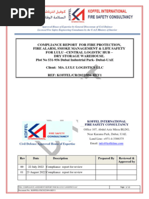 Lulu Dry Warehouse -Compliance Report(23!08!2022)