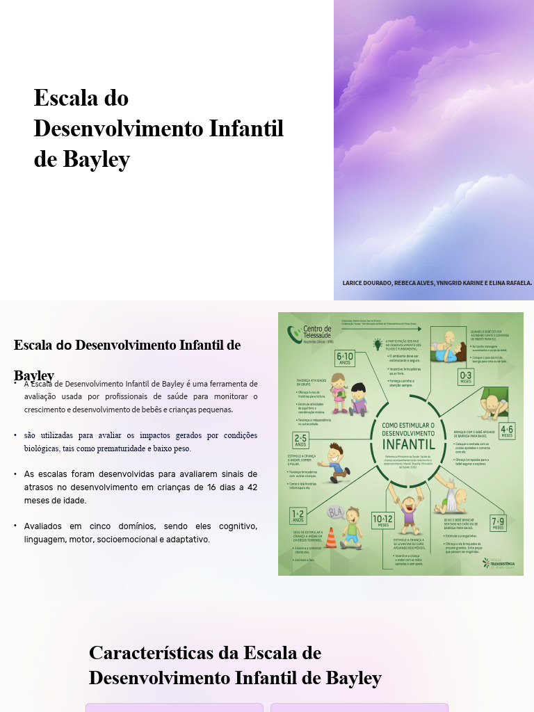 Escala Do Desenvolvimento Infantil de Bayley | PDF | Psicologia do ...