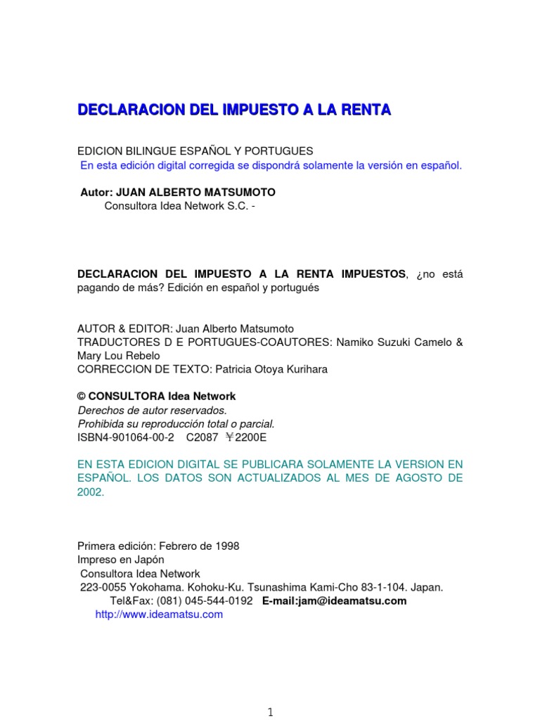 Impuesto | PDF | Impuesto sobre la renta | Impuestos