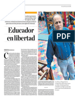 Constantino Carvallo, Educador en Libertad. (El Comercio, El Dominical, Domingo 19-08-2018)