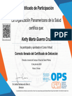 Curso Virtual Sobre El Correcto Llenado Del Certificado de Defunción, RELACSIS-Certificado de Aprobación 385867