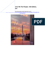 Solution Manual For We The People 13th Edition Thomas Patterson
