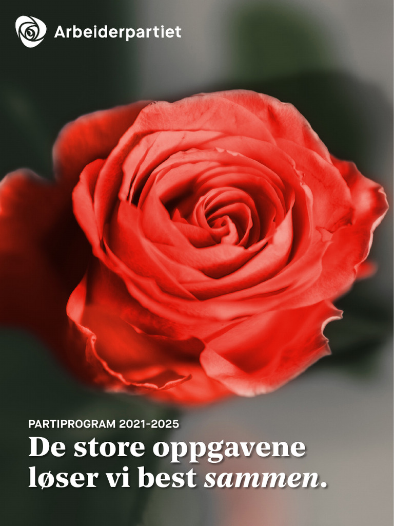 Arbeiderpartiets Partiprogram 2021 2025 Bokmal | PDF