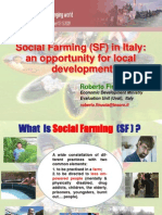 Social Farming (SF) in Italy: An Opportunity For Local Development