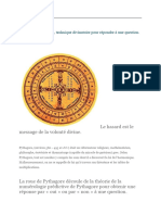 La Roue de Pythagore, Technique Divinatoire Pour Répondre À Une Question