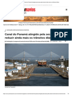Canal Do Panamá Atingido Pela Seca Pode Reduzir Ainda Mais Os Trânsitos Diários