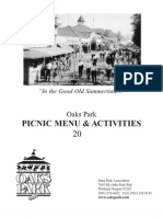 Picnic Menu & Activities: Oaks Park