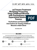 Manual Relational Trauma Treatment Workshop Processing Deep Childhood Wounds Psychodrama Experiential Relational Trauma