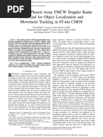 A 5.8-GHz Phased Array FMCW Doppler Radar Front End For Object Localization and Movement Tracking in 65-Nm CMOS