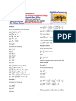 A Level Math Paper 1 Indices 1