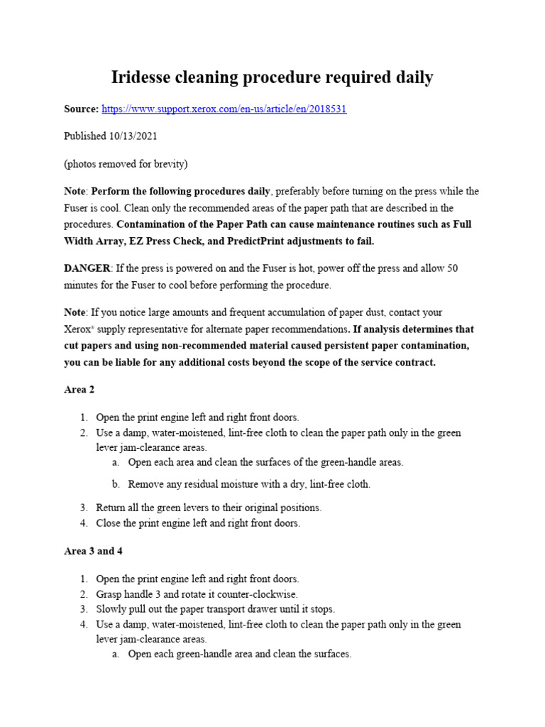 iridesse-cleaning-procedure-required-daily-pdf-paper-manufactured