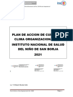 RD #000084-2021-Dg-Insnsb Plan de Cultura Clima Organizacional 2021