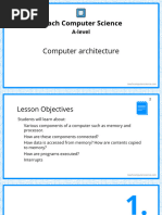 v3 A-Level Presentation - 01 Computer Architecture Auto-Saved Auto-Saved