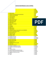 Dev. de Materiales A Almacen Principal