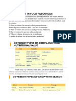 Improvement in Food Resources