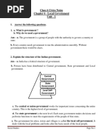 Local Self-Government Notes - 1