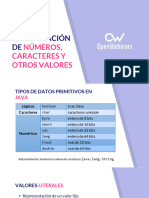 06 Manipulación de Numeros Caracteres y Otros Valores