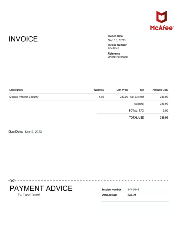Invoice INV 0045 - 11zon | PDF