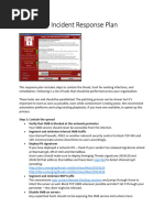 WannaCry Incident Response Plan