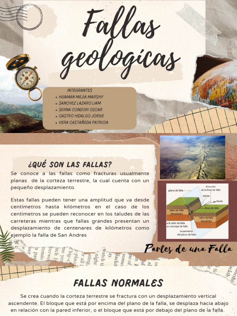 Fallas Geologícas Pdf Falla Geología Temblores