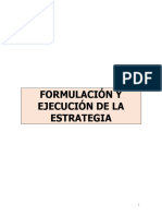 Formulación y Ejecución de La Estrategia