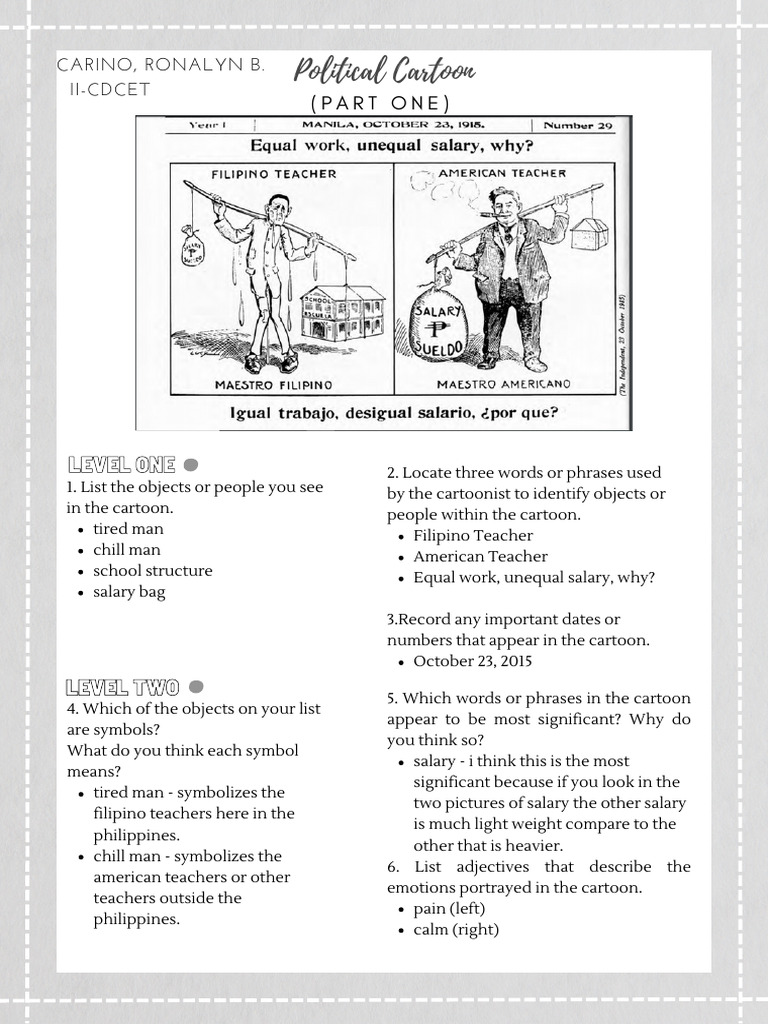 Political Cartoon | PDF