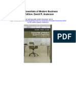 Test Bank For Essentials of Modern Business Statistics 5th Edition David R Anderson