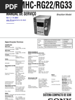 Mhc-rg22 Rg33 +Reset Da Memoria-sony