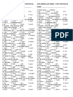 Quiz Irregular Verbs Past Participle