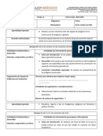 PLANIFICACIÓN Matemática Segundo Grado Secundaria 2022-2023 Semanas 10 y 11