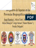 Ramirez Et Al. 100 Géneros de Líquenes en Las Provincias Biogeográficas 08 12 11