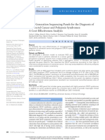 NGS de Panel para CCR - JCO 2015 - Costo-Efectividad