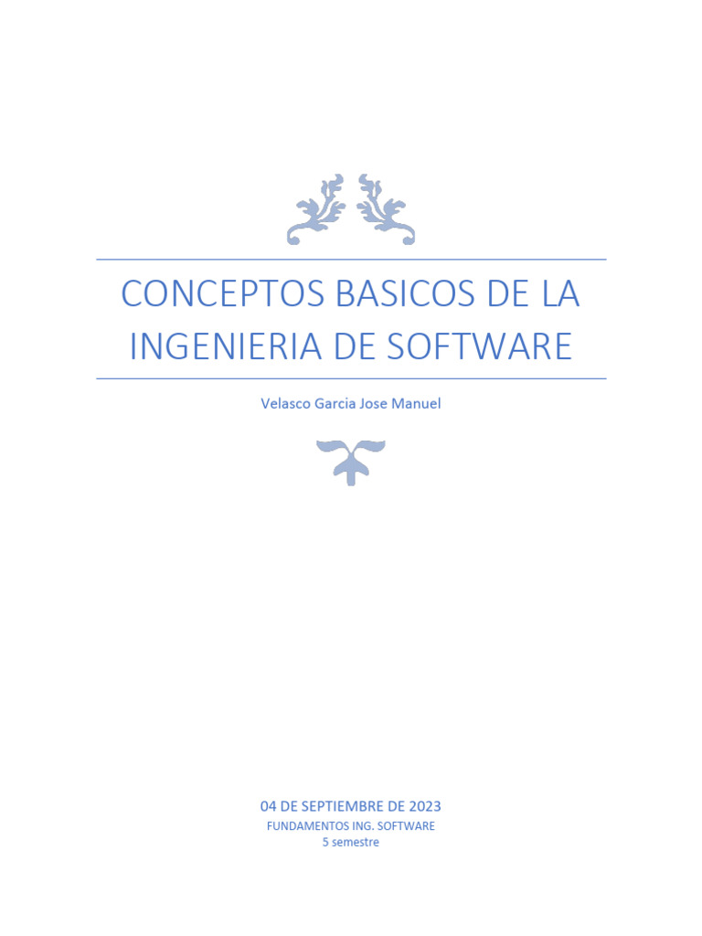 Conceptos Basicos de La Ingenieria de Software | PDF | Software ...